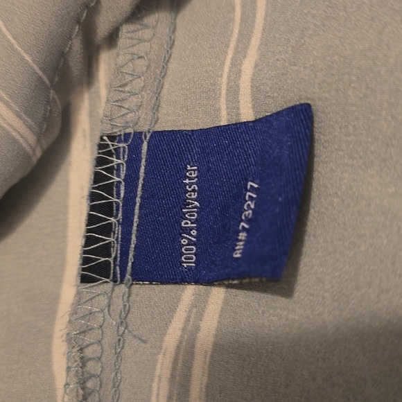 Apt 9 Long Sleeve Blue Striped Blouse NWT  XL - Picture 5 of 5